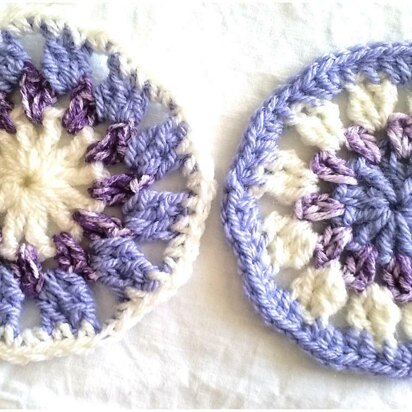 The Wheels Go Round Crochet Circles/Coasters