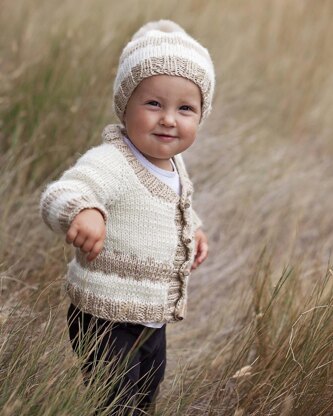Little Timothy's Hat and Cardigan Set