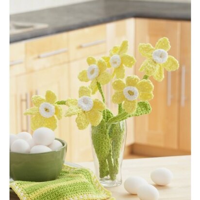 Daffodil Bouquet in Lily Sugar 'n Cream Solids - Downloadable PDF