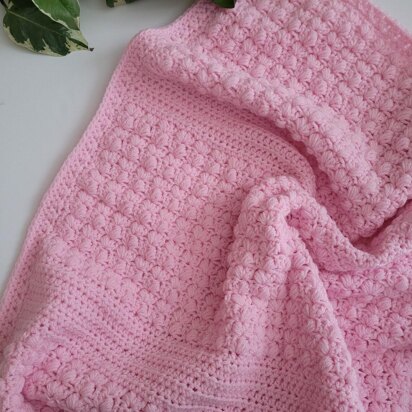 Rosebud Baby Blanket - Crocheted in Pound of Love