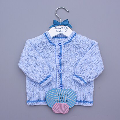 Max Unisex Cardigan, Hats, Mitts & Booties 18 inch chest size.