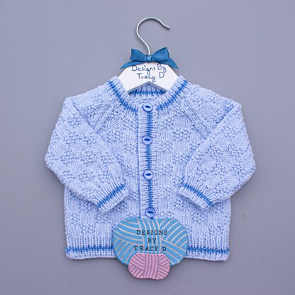 Max Unisex Cardigan, Hats, Mitts & Booties 18 inch chest size.