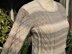 "Tracery" Trellis Cabled Sweater with Bell Fluting at Lower Edge