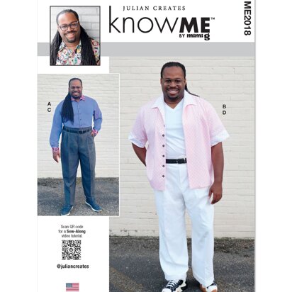 Know Me Men's Shirt and Pants by Julian Creates ME2018 - Sewing Pattern