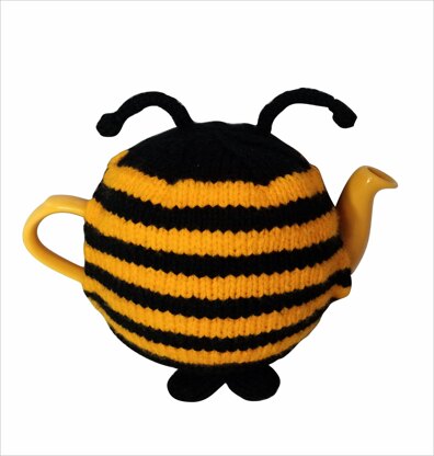 Happy bee tea cozy
