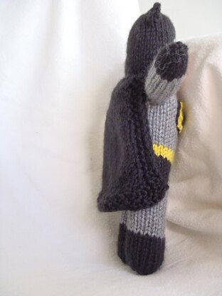 Batman Knitted Toy Knitting pattern by Stana D. Sortor | LoveCrafts