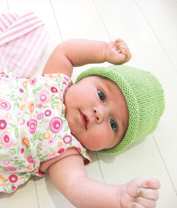 Simple Baby Hat in Blue Sky Fibers Skinny Cotton - Downloadable PDF