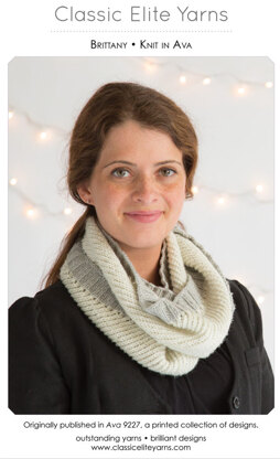 Brittany Cowl in Classic Elite Yarns Ava - Downloadable PDF