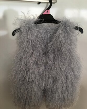 Child's Sleeveless Fur Vest 18m - 10years