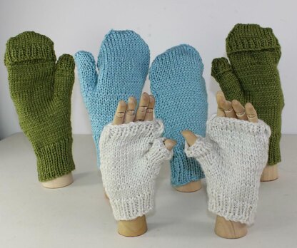 Aran Texting Mittens