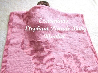 Elephant Parade Baby Blanket