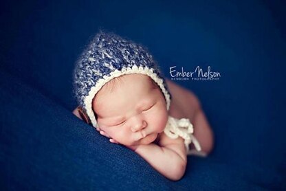 #42 Newborn fluffy bonnet