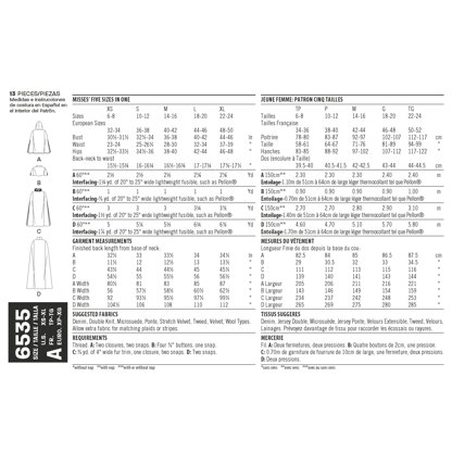 New Look 6535 Women's Capes in Four Lengths 6535 - Paper Pattern, Size A (XS-S-M-L-XL)