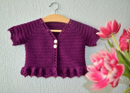 Rosetta baby cardigan