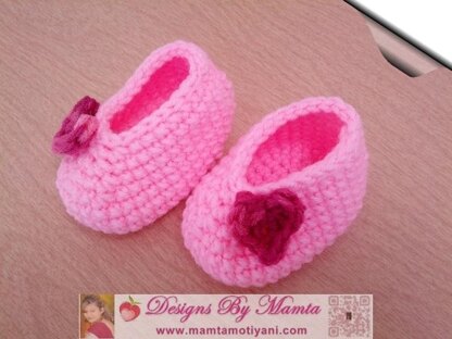 Easy Crochet Baby Booties Pattern Designer Shoes Slippers For Infants