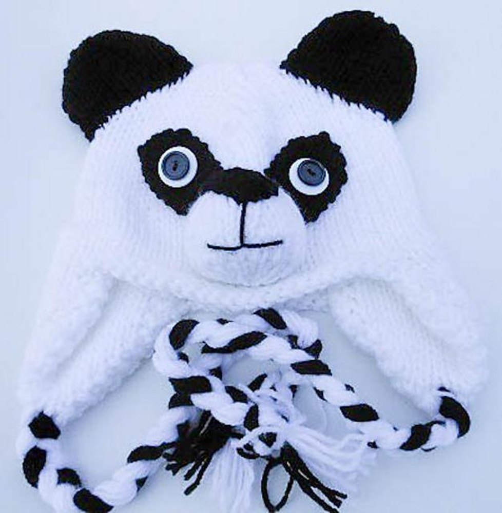 Panda cheap knit hat