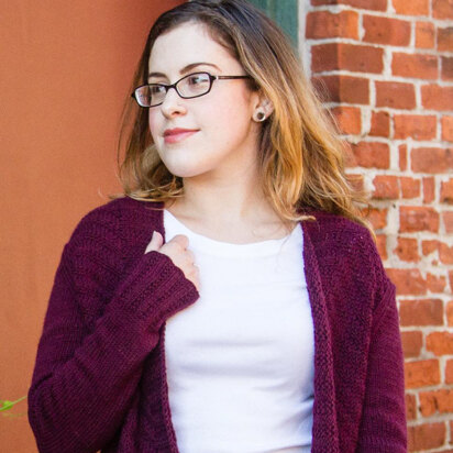 735 Valentina Cardigan - Knitting Pattern for Women in Valley Yarns Northampton 