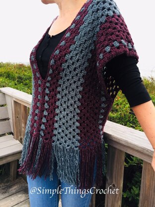 Misty Morning Poncho Top