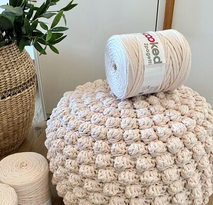 T-Shirt yarn Bobble Pouffe