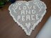 LOVE AND PEACE Filet Doily