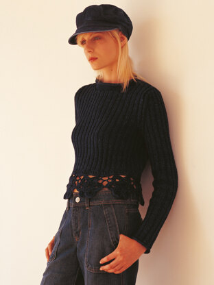 Nova Sweater in Rowan Original Denim