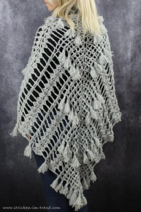 Crochet Pattern Triangle Shawl BioTronik #6 | Autumn Crochet Shawl | Alpaca Wrap PDF