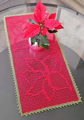 Poinsettia Table Runner