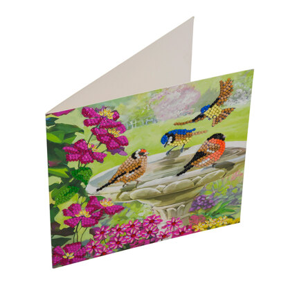 Crystal Art Birds, 18x18cm Card Diamond Painting Kit