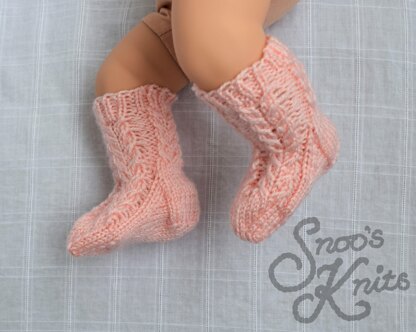 Baby Socks Knitting Pattern Snoo's Knits