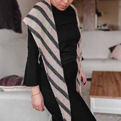 Twin Stripes Shawl