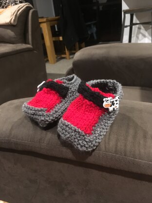 Knitted loafers booties  for Baby