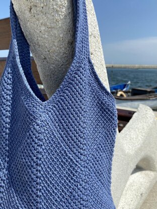 Tote Bag "Breeze" (tunisian crochet)