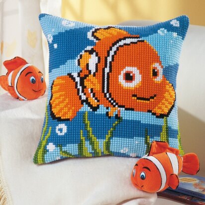 Vervaco Disney - Nemo Cross Stitch Cushion Kit - 40cm x 40cm