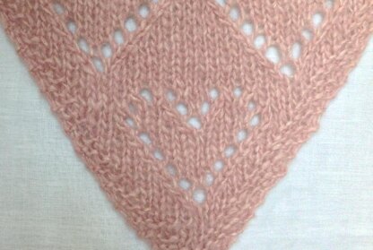 Alpaca Lace Hearts Shawl