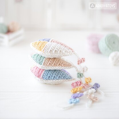 Crochet Pattern for Kawaii Kite from "AradiyaToys Kawaii” collection / Amigurumi Pattern (Amigurumi Tutorial PDF File), Keychain Beginner Handmade DIY Pin Cushion by AradiyaToys (Olka Novytska)