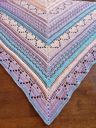 Bumpy road to love shawl