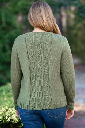 Cable Panel Pullover #190