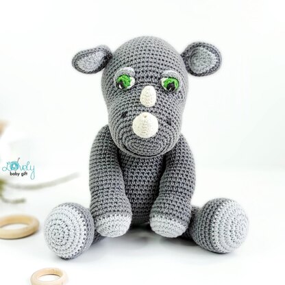 Amigurumi Rhino Toy Crochet Pattern