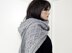 Marit - Hooded scarf with cables and nubs