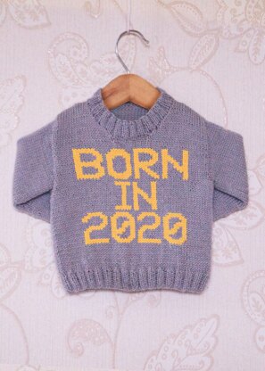 Intarsia - Born in 2020 - Childrens Sweater