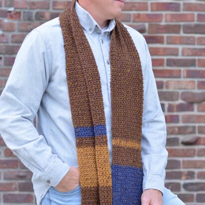 Winter Color Block Scarf