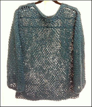 Cotton Mesh Sweater (allsquareknits)