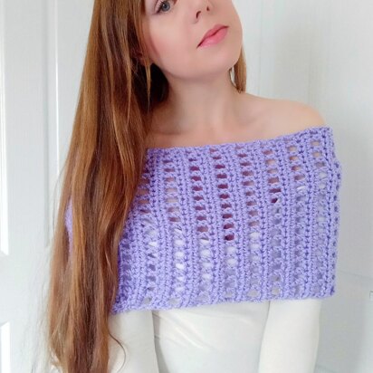 Crochet Delicate Shoulder Warmer/Snood Pattern