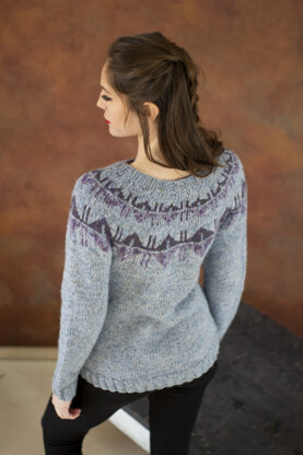 Women's Jumper Reflecting Pool in Universal Yarn Fibra Natura Kingston Tweed - Downloadable PDF