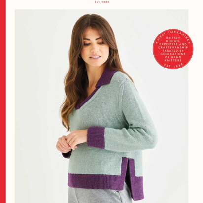 Event Collared Sweater in Sirdar Cashmere Merino Silk in Sirdar - 10564 - Downloadable PDF