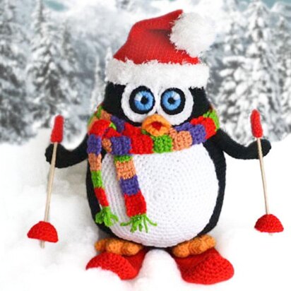 Crochet Penguin Amigurumi. Large Penguin Toy. Christmas Decor