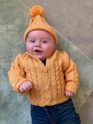 baby cable cardigan