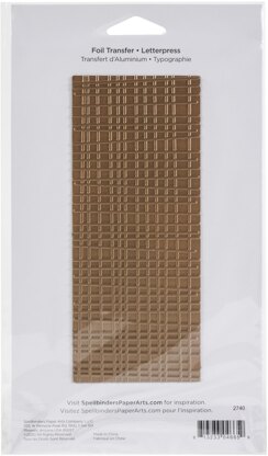Spellbinders Glimmer Backgrounds Hot Foil Plate - Woven Glimmer