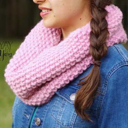 Seed Stitch Cowl