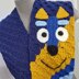 Blue Dog Scarf C2C